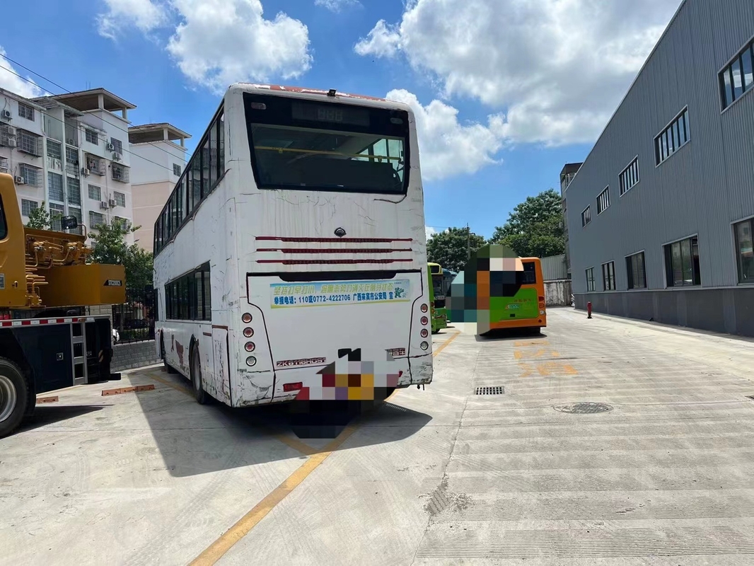 Zk6116HG Used Travel Bus Yutong 86/78 People Second Hand City Bus Double Deck