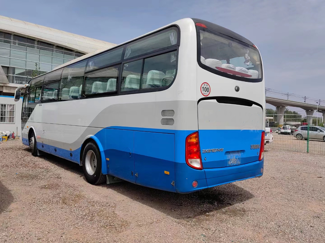 ZK6107 Single Door Used Yutong Coach Bus 47 Seats Passenger Left Hand Drive