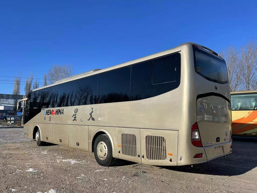 Used Luxury Buses 51seats Coach Two Doors Left Hand Drive Yutong Brand Weichai Rear Engine