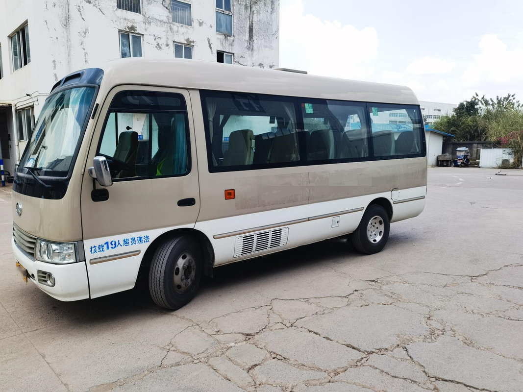 Second Hand Mini Bus Ankai Diesel 20 Passenger Mini With USB Front Engine Buses