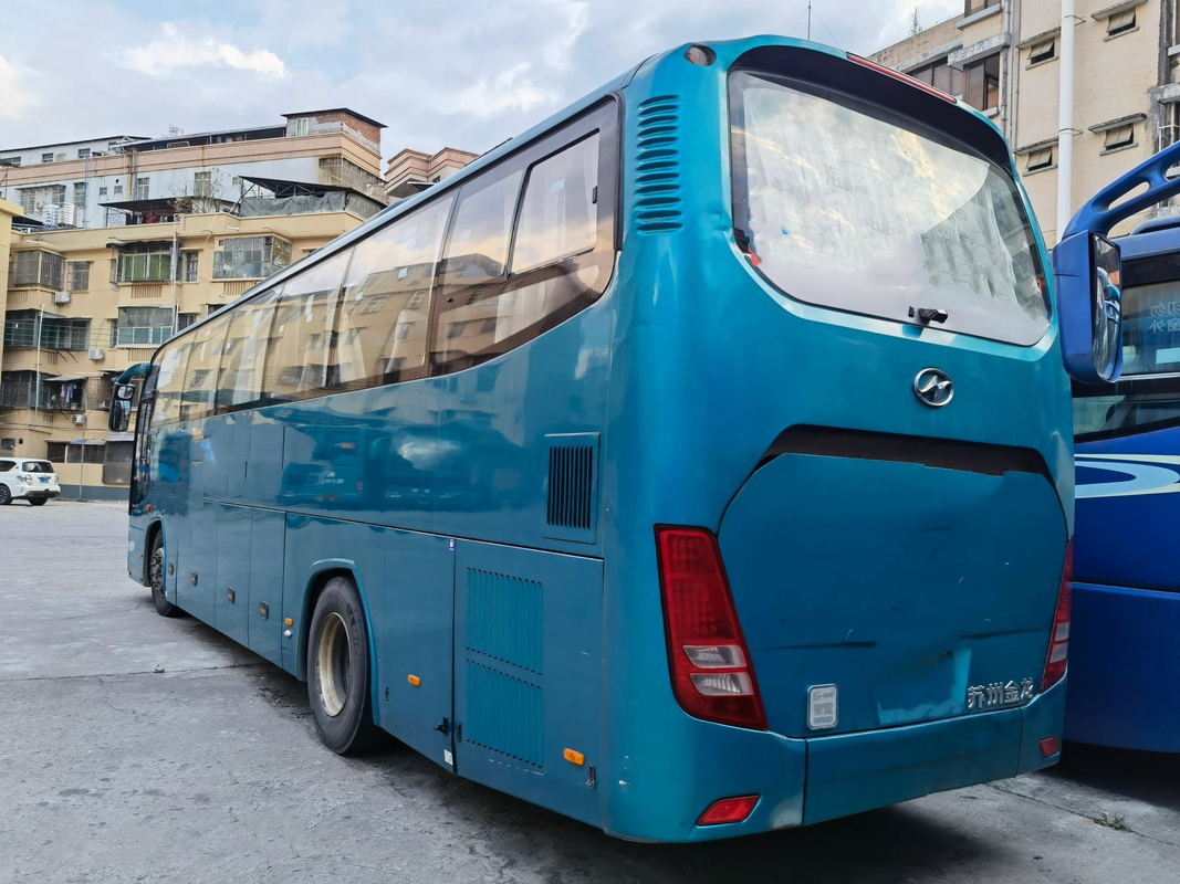 Second Hand Tourist Bus Leaf Spring Bush Passenger Bus Single Door 47 Seats Tour Bus Rear Engine
