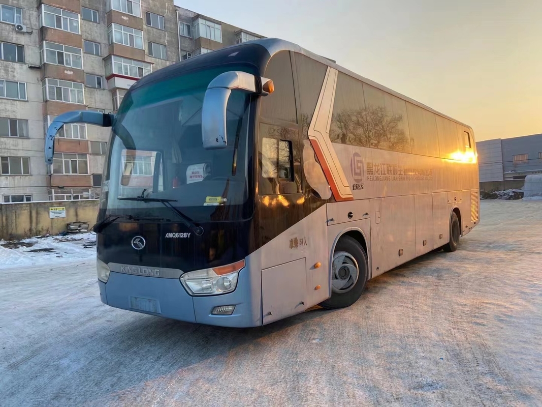 Used Coach Bus 2014 Year 51 Seats Used Kinglong XMQ6128 Bus Team Travel Bus For Africa