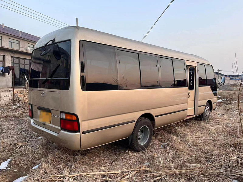 Used Toyota Coaster Bus 30 Gasoline Fuel Mini Bus 3RZ Front Engine 2nd Hand Mini Bus