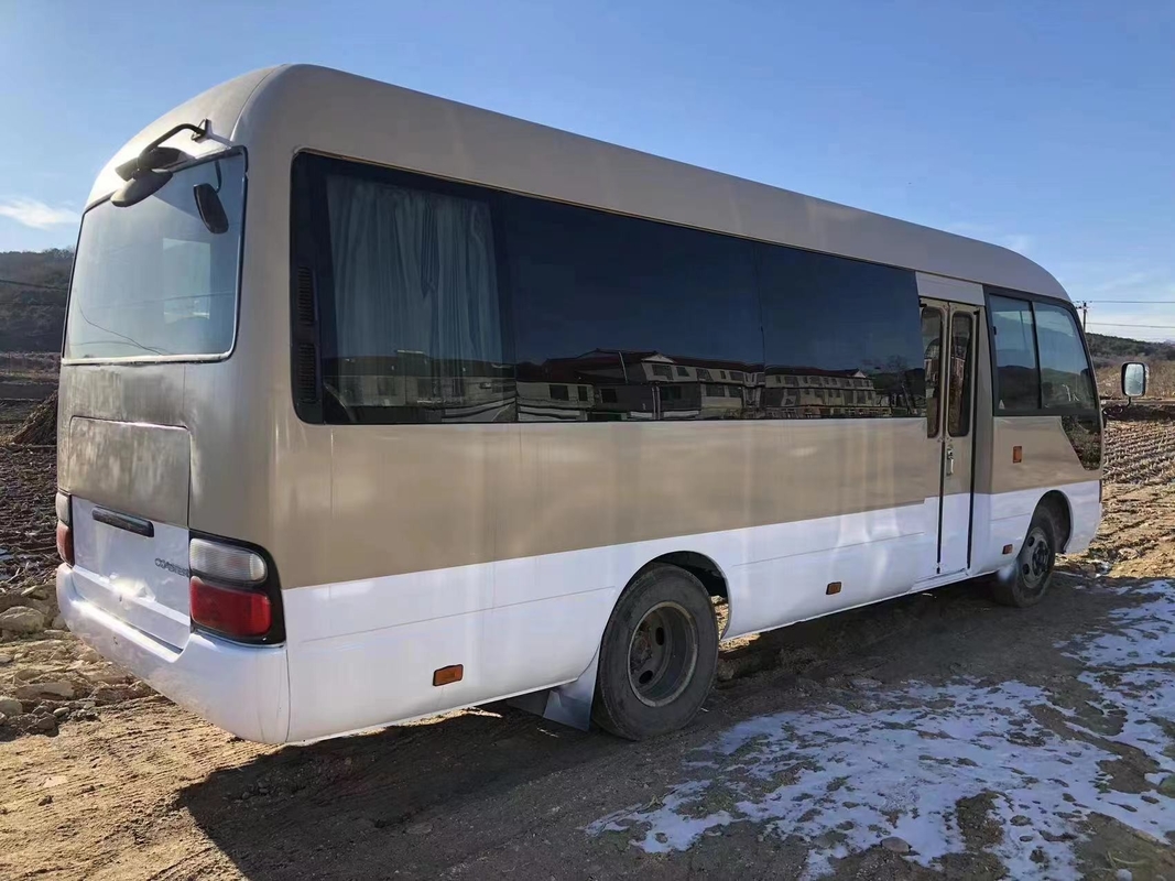 Toyota Coaster Bus 23 Seater Toyota Mini Bus 2TR Gasoline Engine 2nd Hand School Bus