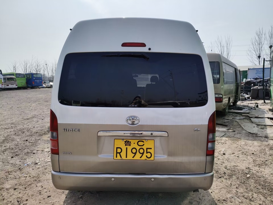 Japanese Used Buses Hiace 13 - 15seater Gasoline Engine Left Steering Toyota Brand