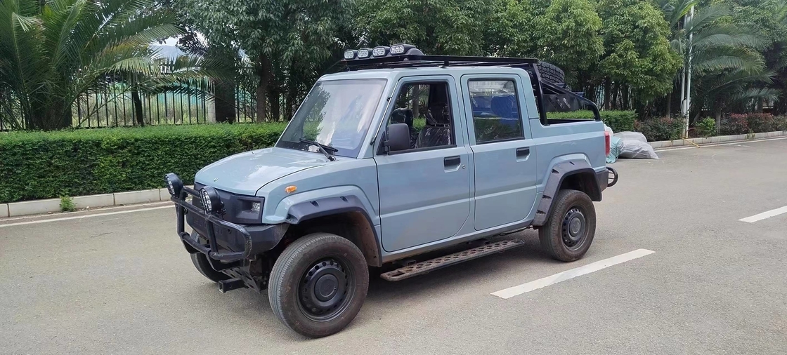 Electric Pickup Truck 4x4  Reverse Image 4 Doors Window Electric Off Road Pickup 4 Seats