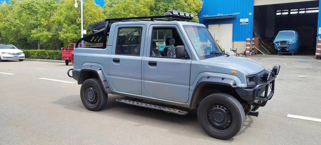 Electric Pickup Truck 4x4  Reverse Image 4 Doors Window Electric Off Road Pickup 4 Seats