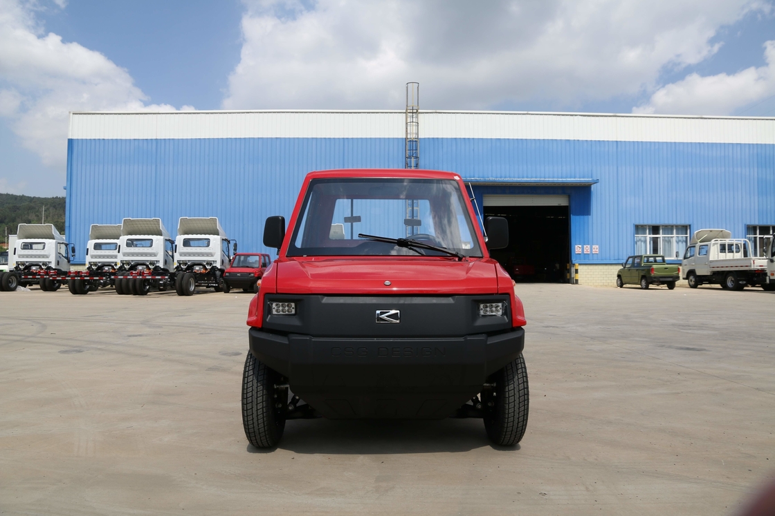 Electric Pickup Truck 2 Seats L7e For Europe LHD/RHD Red Pickup Rear Wheel Drive
