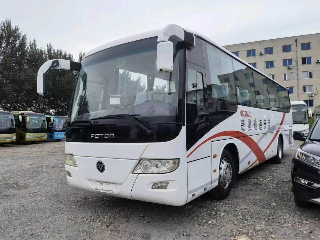 Used Travel Bus Used Foton Bus BJ6103 Weichai Engine 55 Seats 2+3 Layout White Color