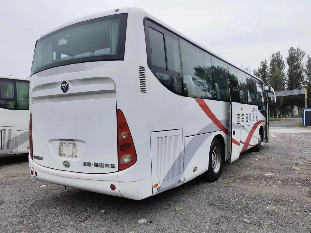 Used Travel Bus Used Foton Bus BJ6103 Weichai Engine 55 Seats 2+3 Layout White Color