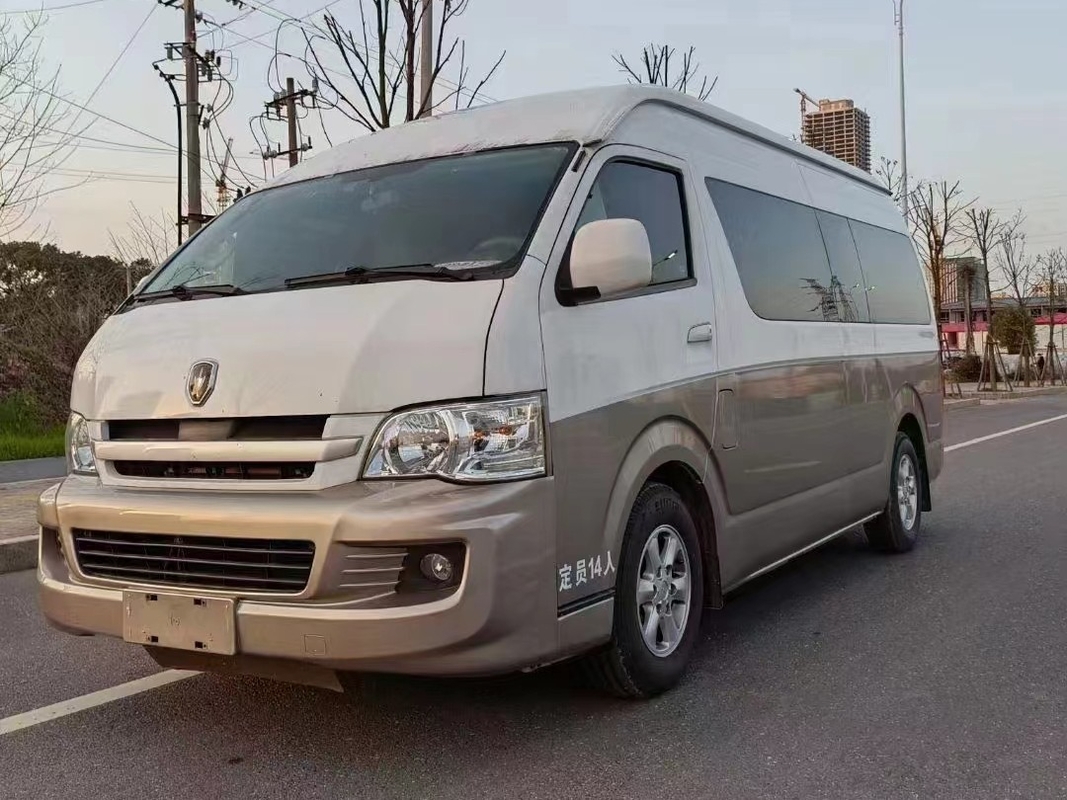 2nd Hand Mini Bus 14 Seats Front Engine Use Gasoline Used Golden Cup SY6548 Mini Van