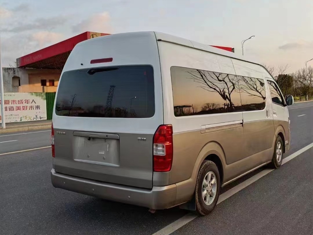 2nd Hand Mini Bus 14 Seats Front Engine Use Gasoline Used Golden Cup SY6548 Mini Van