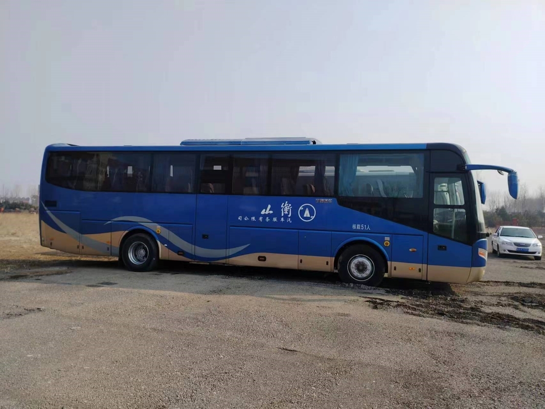 Used Passenger Bus 51 Seats Double Doors Leaf Spring Suspension Weichai Engine Young Tong Bus