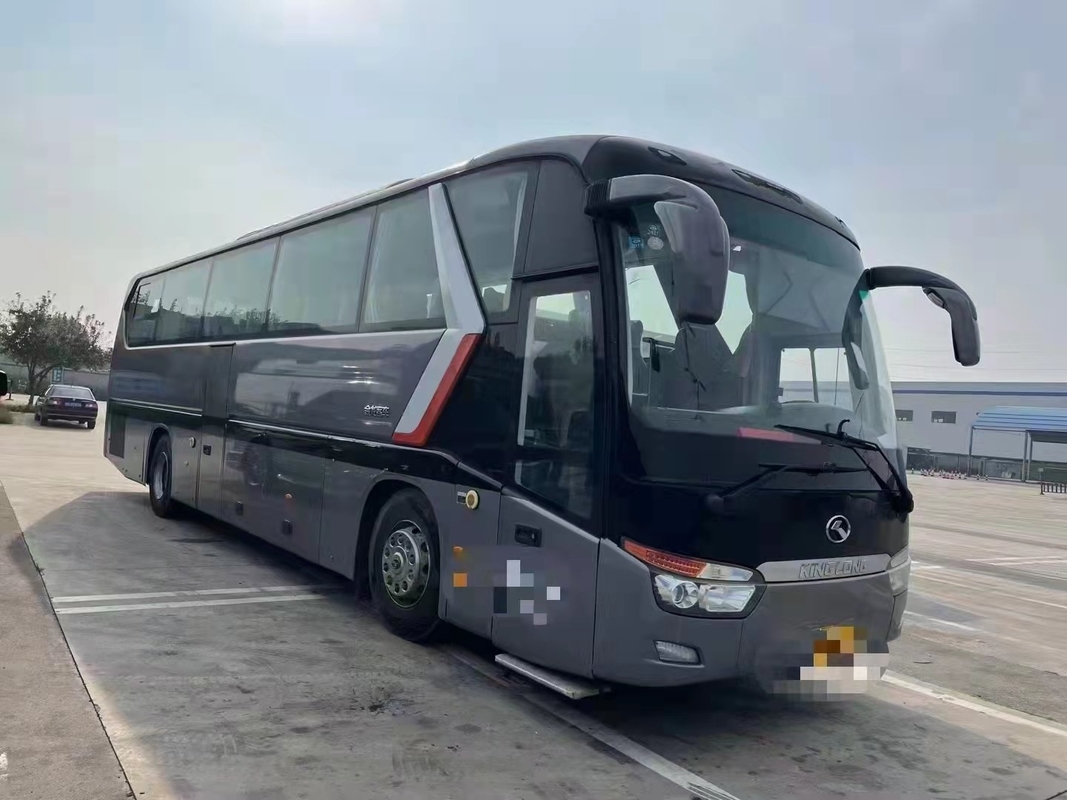 Coach Second Hand 54 Seats 12 Meters Smooth Shape Used King Long Bus XMQ6129 Double Doors