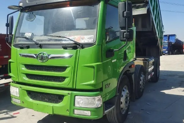 Used Truck Dump 220hp 6×2 Rated Load 24.5t Fast Gearbox Second Hand JIEFANG Truck