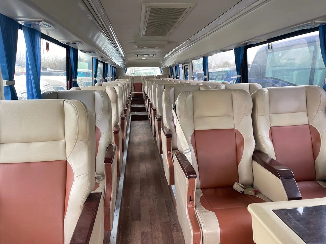 Used Luxury Buses 12meters 33 Seats Sealing Window Yuchai Engine Second Hand Foton BJ6120