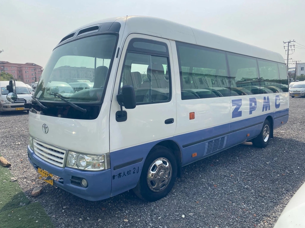 Toyota Van Second Hand SCT6702TR External Swinging Door 20 Seats Used Coaster Oil Engine EURO II