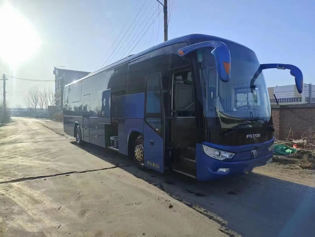 Second Hand Tourist Bus Weichai Engine 12 Meters Double Doors 50 Seats AC Used Foton BJ6122