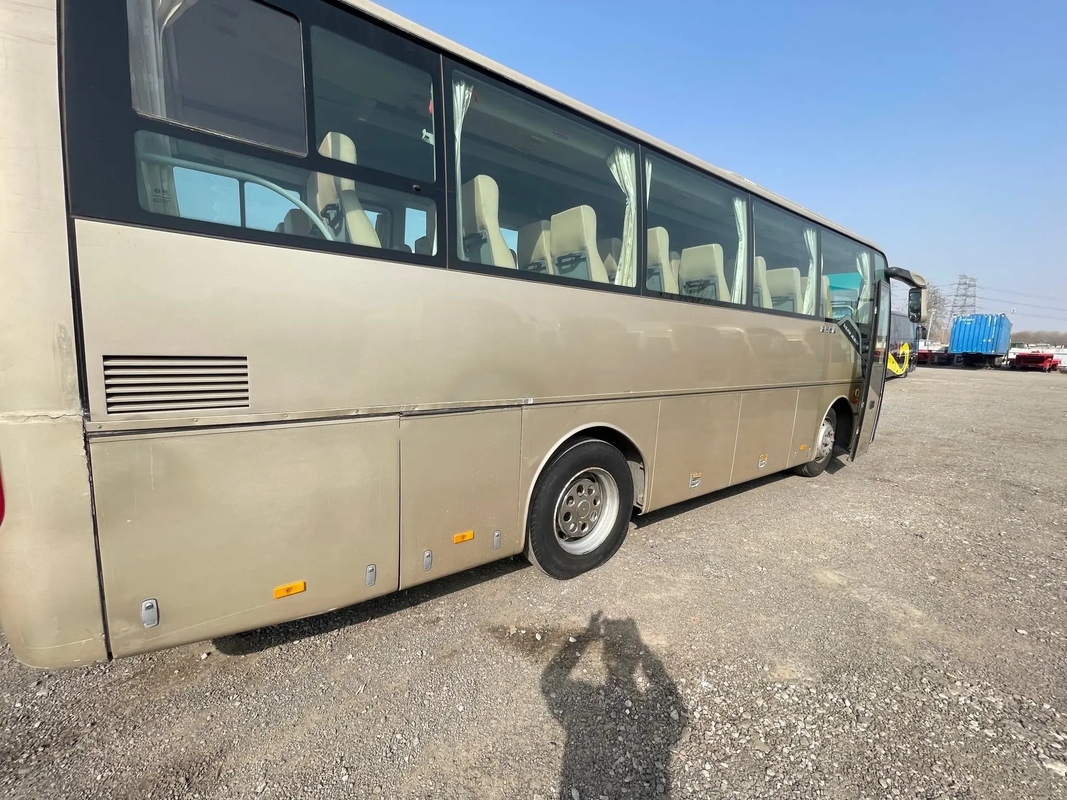 Old Coach Bus 37 Seats Manual Transmission LHD Rear Engine Used Golden Dragon XML6857 Air Conditioner