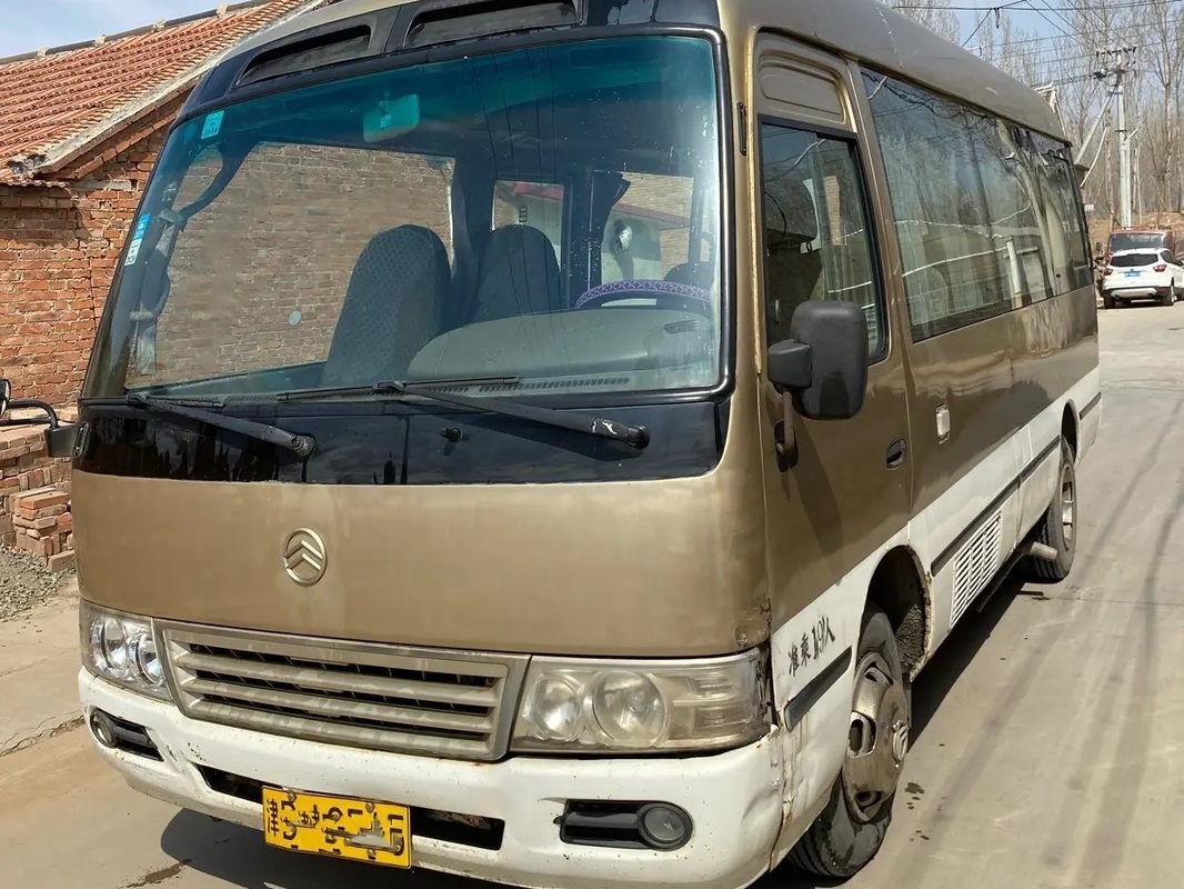 Used Mini Coach External Swinging Door 19 Seats EURO III Front Engine Used Golden Dragon XML6601