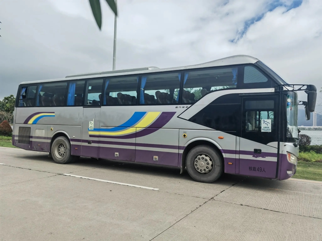 Diesel Engine Bus Middle Door 49 Seats Air Conditioner Yuchai Engine 11 Meters Used Golden Dragon XML6112