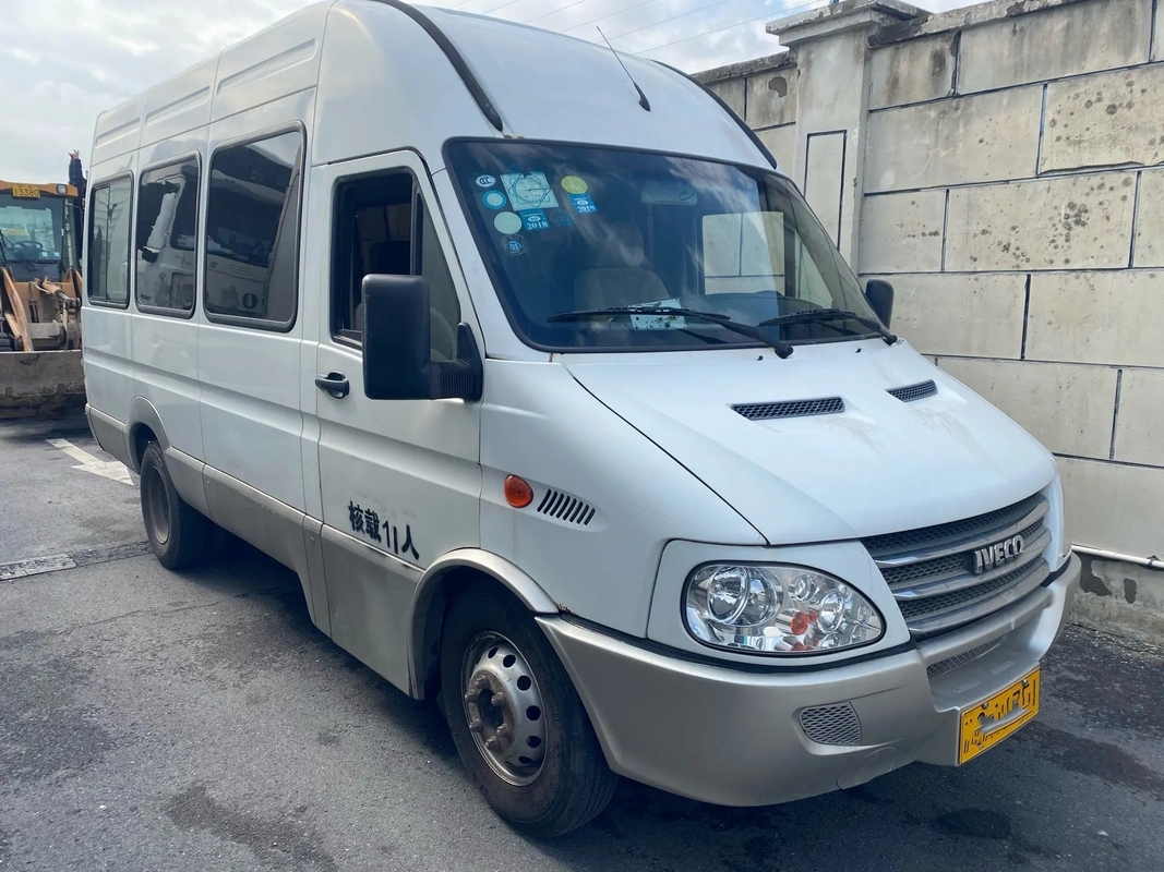 Second Hand Mini Van Front Engine 11 Seats Rear Doors A/C High Roof 140hp Used IVECO Minibus NJ6604