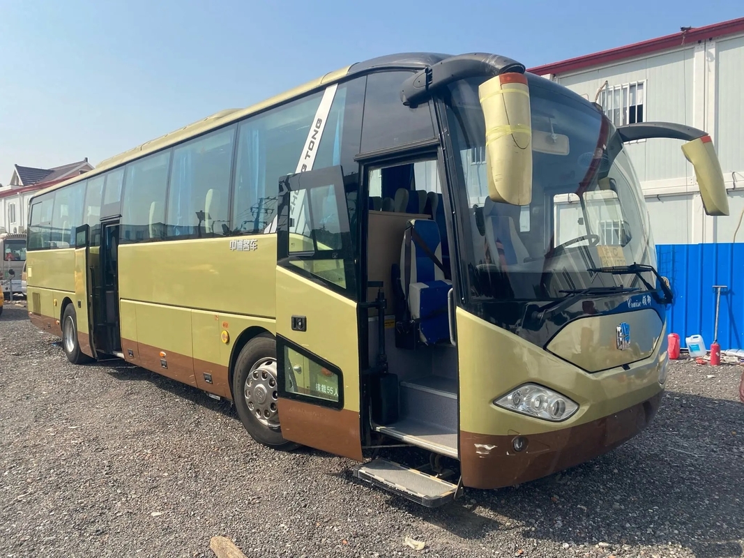 Coach Second Hand 55 Seats 330hp Wechai Engine Double Doors Sealing Window Used Zhongtoong Bus LCK6120