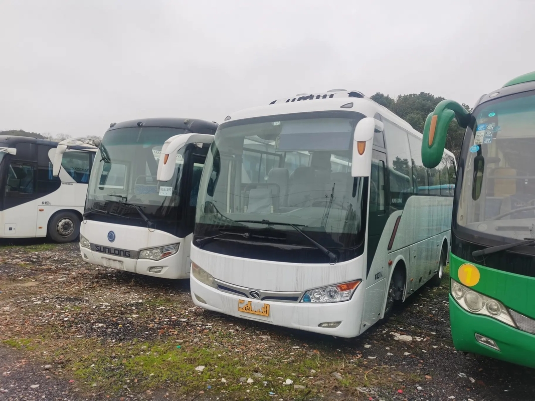 Used Diesel Bus Manual Transmission Yuchai Engine 31 Seats Sealing Window 2nd Hand Kinglong Bus XMQ6802