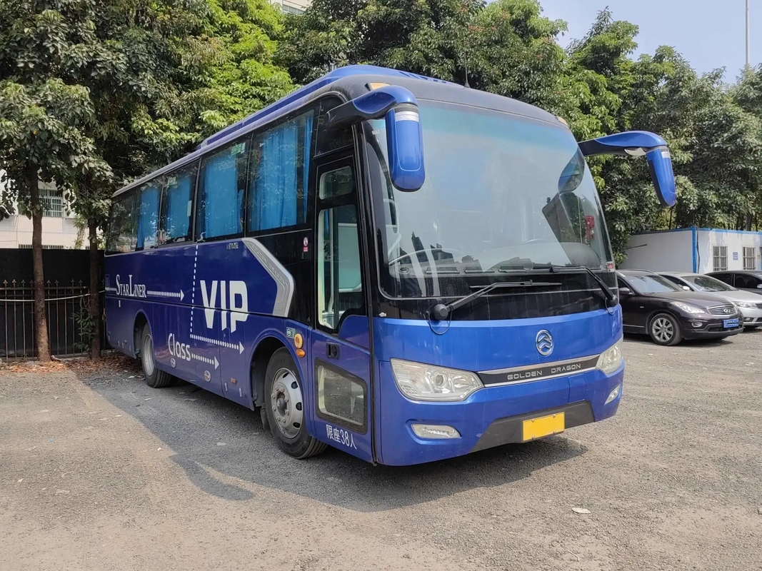 2nd Hand Bus Yuchai Engine 220hp 38 Seats Sealing Window 8.7 Meters Used Golden Dragon Bus XML6887