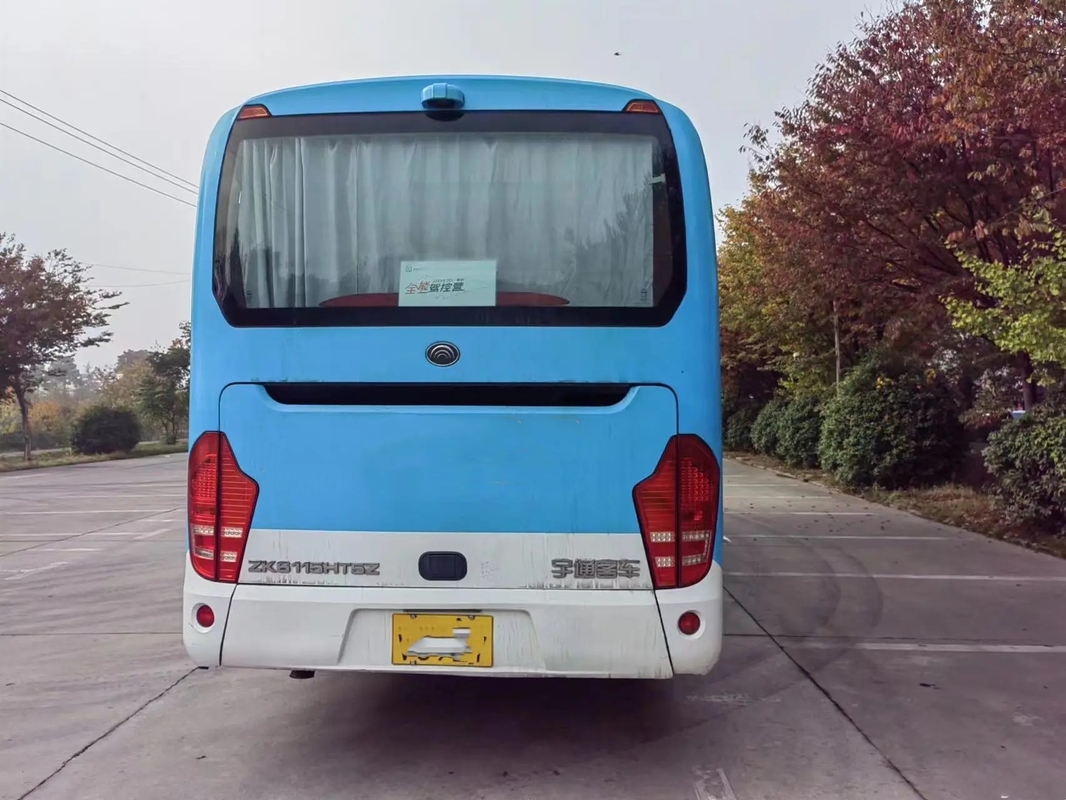 Used Shuttle Bus 47 Seats Yuchai 6 Cylinders Engine Air Conditioner 10.7 Meters Second Hand Young Tong ZK6115