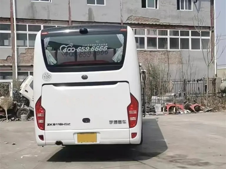 2nd Hand Coach 48 Seats 11 Meters Middle Passenger Door Rear Engine 280hp Leaf Spring Uesd Yutong Bus ZK6116