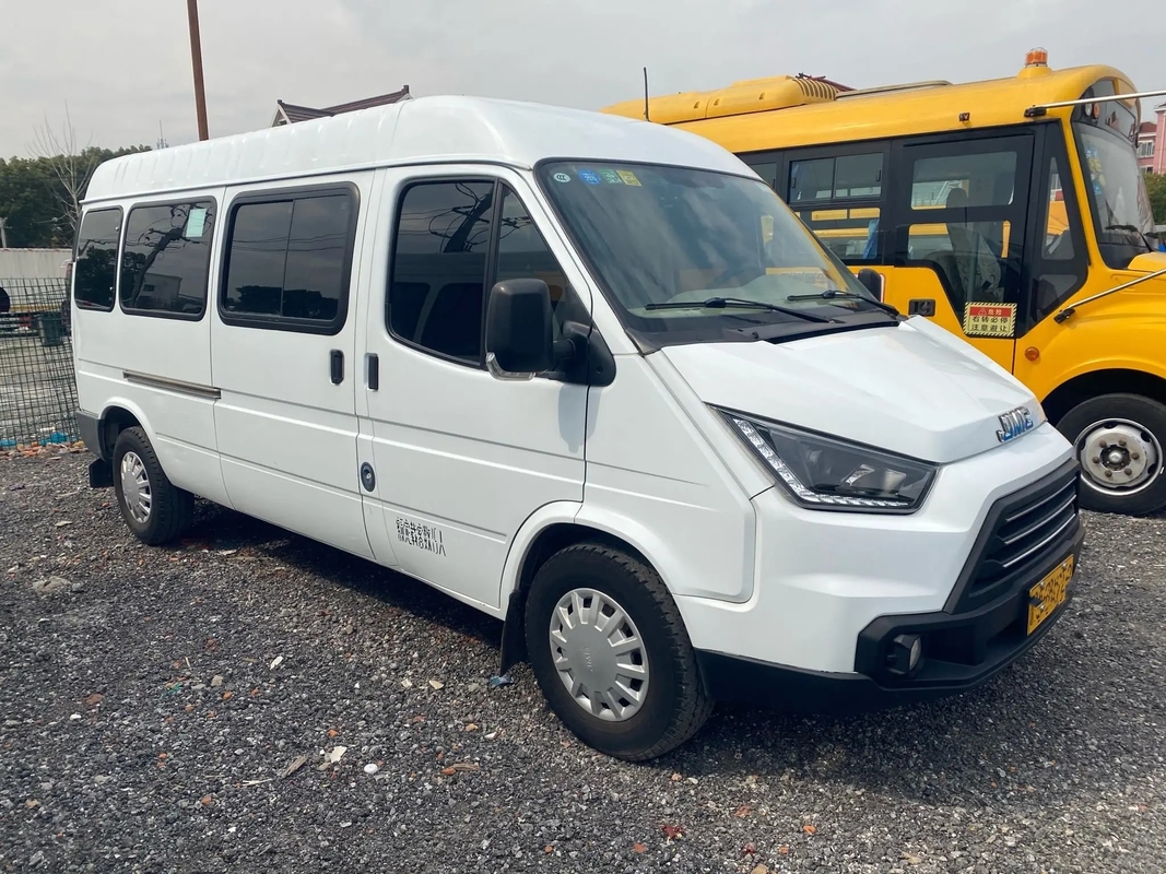 Used Small Bus 15 Seats Front Engine Flat Roof Manual Transmission 5.5 Meters A/C 2nd Hand JMC JX6571
