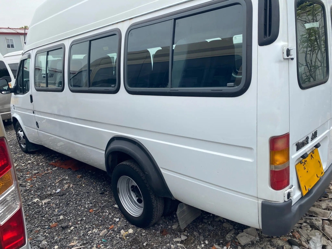 Used Mini Bus EURO IV 17 Seats High Roof Front Engine 6 Meters Sliding Window Second Hand Ford Tansit JX6600