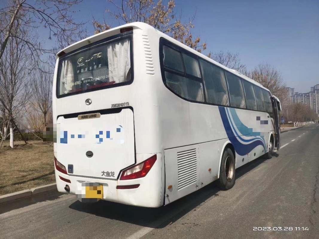 2nd Hand Bus 10.5 Meters Sealing Window Middle Passenger Door 47 Seats Air Conditioner Used Kinglong Bus XMQ6101