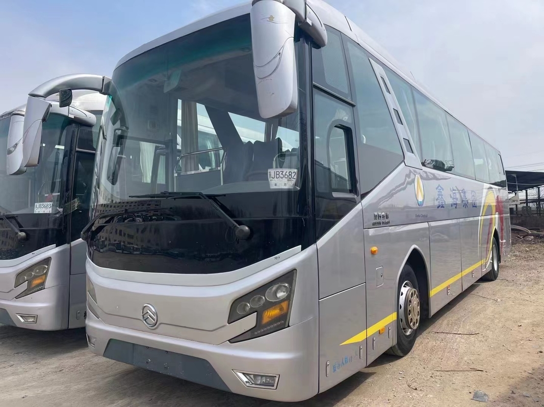Second Hand Tourist Bus 48 Seats Big Luggage Compartment Double Doors 12 Meters Used Golden Dragon XML6126