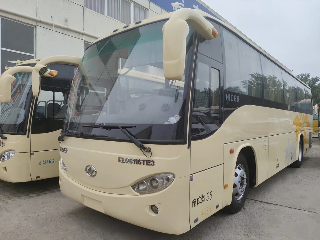 Used Mci Bus KLQ6116 Used Higer Sealing Window 55 Seats Single Door Yuchai Engine 10.5 Meters