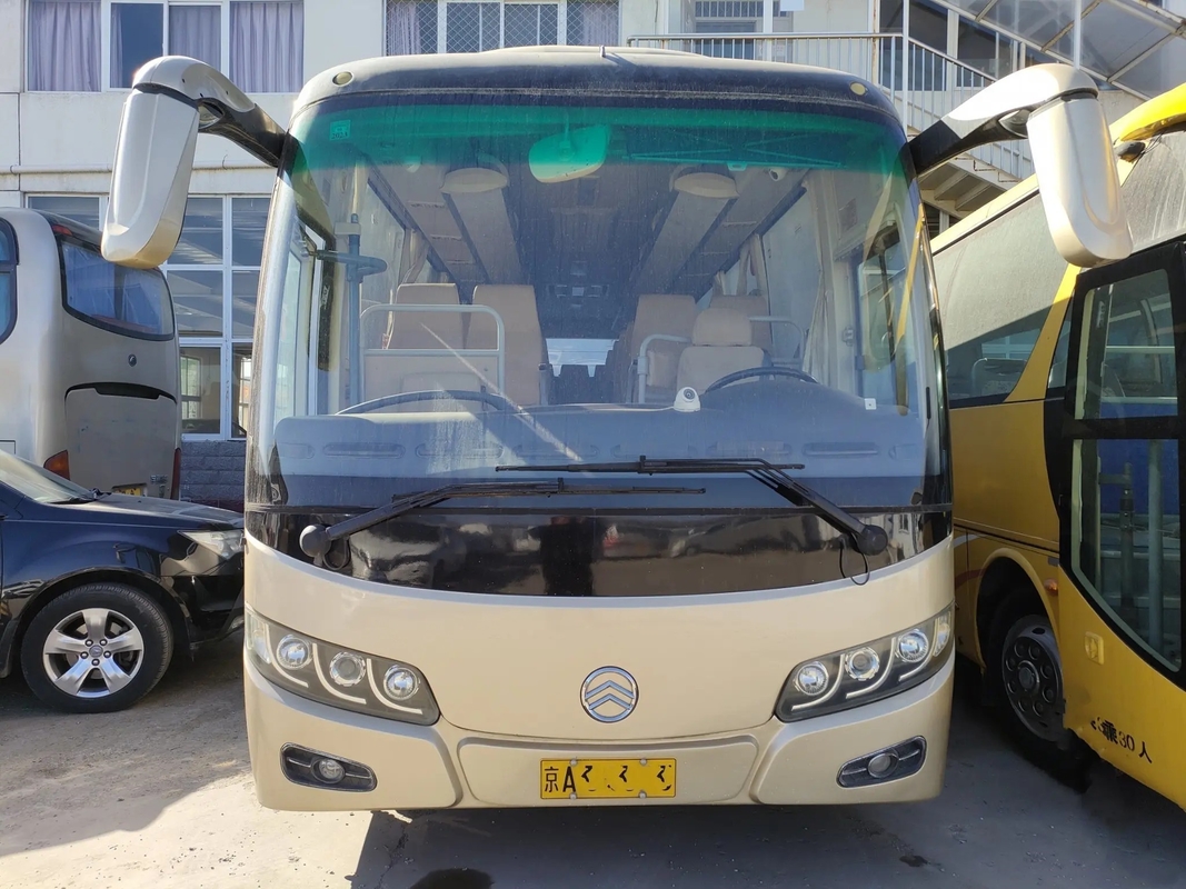 2nd Hand Coach 37 Seats Single Door Air Conditioner EURO IV Manual Transmission Used Golden Dragon Bus XML6857