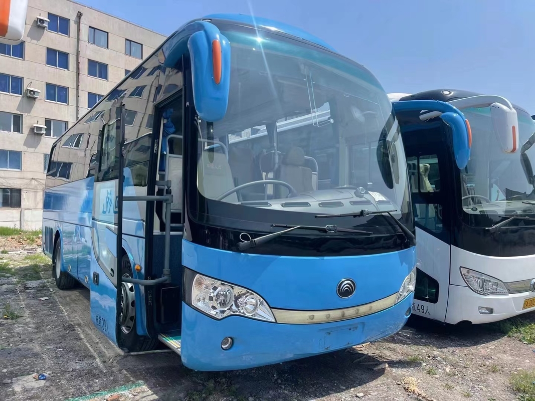 Used Bus And Coach 39 Seats Yuchai Engine 245hp 2015 Year Blue Color Rare Engine Young Tong ZK6908