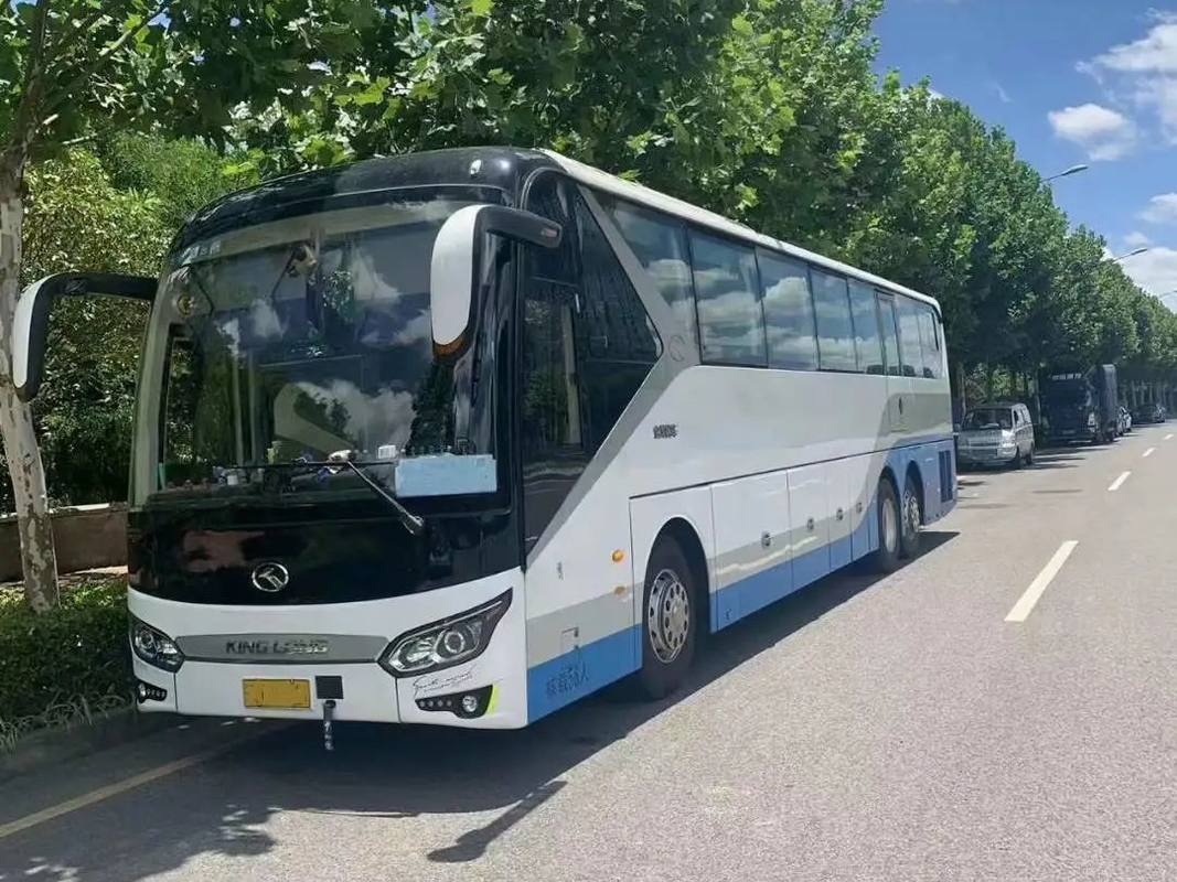 Second Hand Bus Big Luggage Compartment Rare Engine 375hp 56 Seats A/C Used Kinglong Bus XMQ6135 LHD/RHD