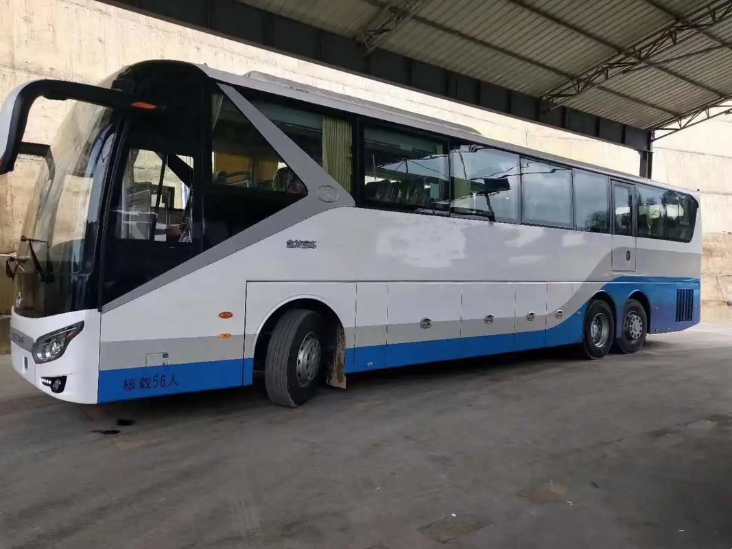 Second Hand Bus Big Luggage Compartment Rare Engine 375hp 56 Seats A/C Used Kinglong Bus XMQ6135 LHD/RHD