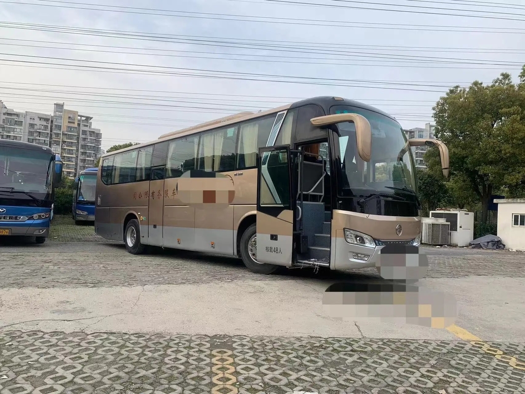 Used Coach Bus 90% New 48 Seats 2nd Hand Drive Golden Dragon XML6112 Weichai Engine 100km/ H