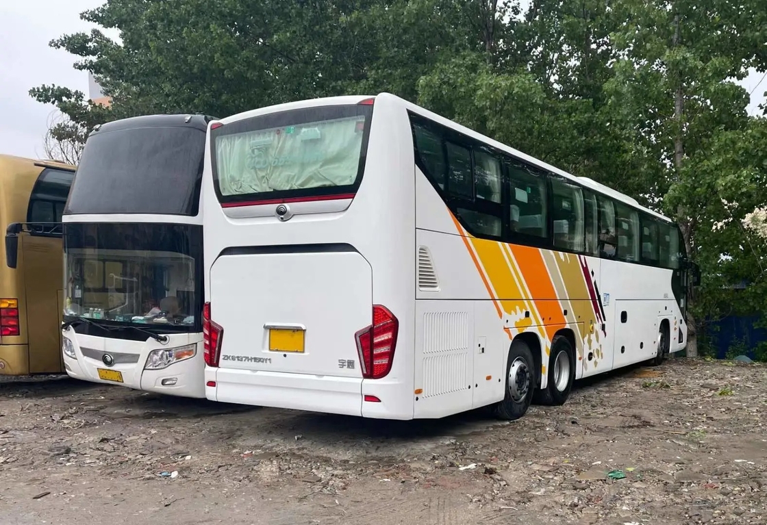 Second Hand Bus Double Deff Large Luggage Compartment 48 Seats Weichai Engine With A/C Used Tour Bus ZK6137