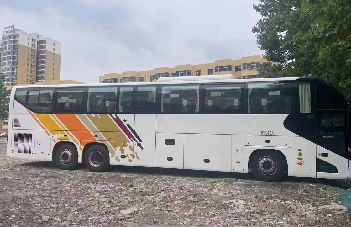 Second Hand Bus Double Deff Large Luggage Compartment 48 Seats Weichai Engine With A/C Used Tour Bus ZK6137