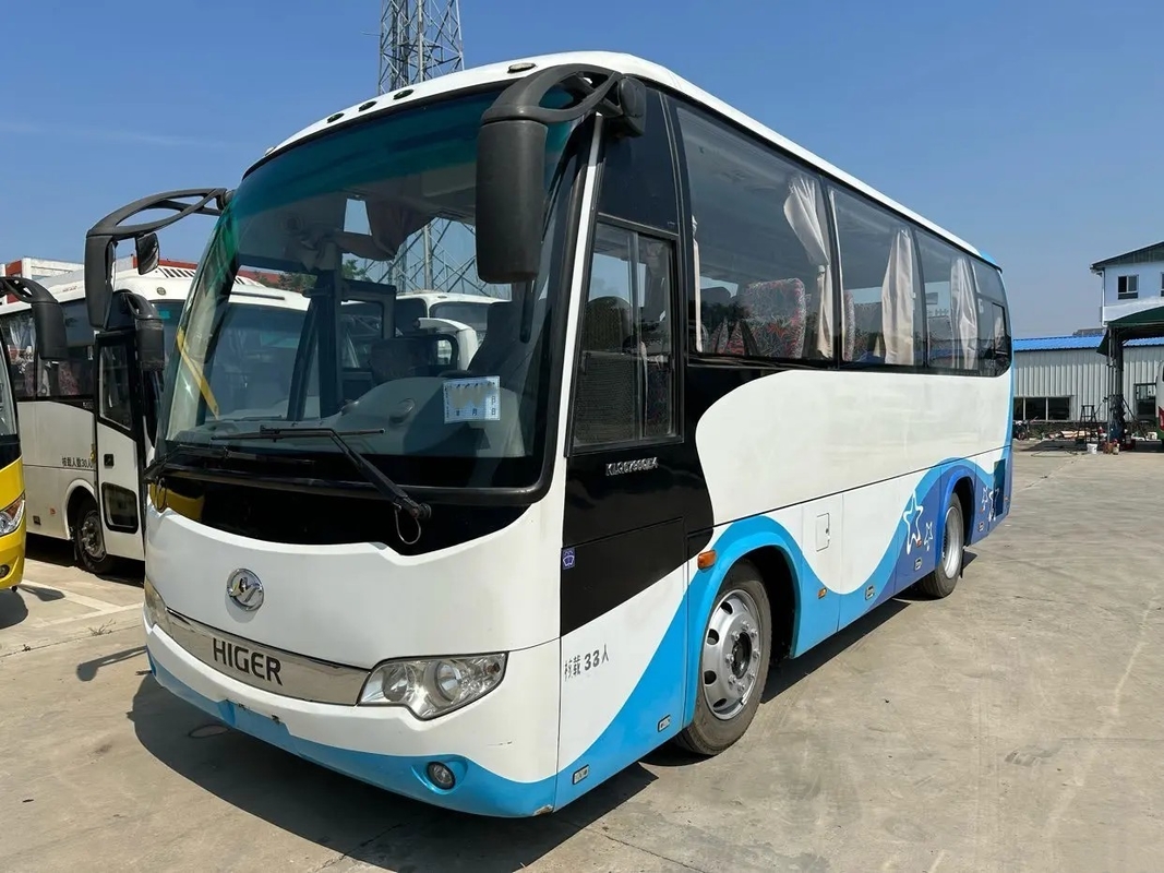 Used Transit Bus Yuchai Engine Airbag Suspension 33 Seats Manual Transmission 2nd Hand Higer KLQ6796 With A/C