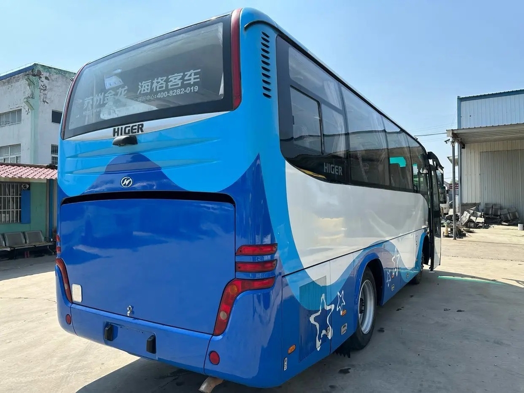 Used Transit Bus Yuchai Engine Airbag Suspension 33 Seats Manual Transmission 2nd Hand Higer KLQ6796 With A/C