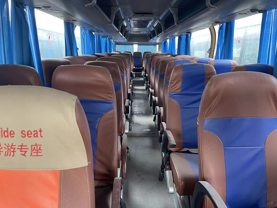 Used Diesel Coaches 53 Seats White Color Single Door 6 Cylinders Engine With A/C 2nd Hand Beifang Bus BFC6120