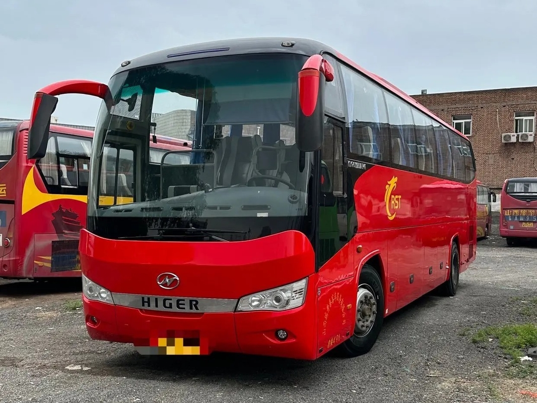 Used Commercial Bus 49 Seats Luggage Compartment 2 Doors Sealing Window With A/C 2nd Hand Higer KLQ6112