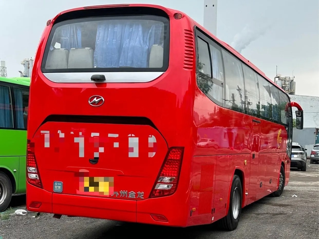 Used Commercial Bus 49 Seats Luggage Compartment 2 Doors Sealing Window With A/C 2nd Hand Higer KLQ6112