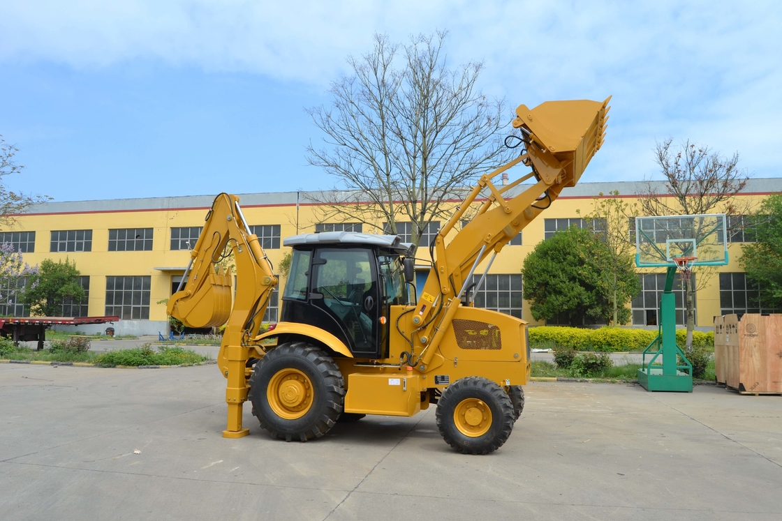Used International Trucks 8 Tons Curb Weight Brand New Backhoe Loader Yuchai Engine 1.3m³ Loader Capacity