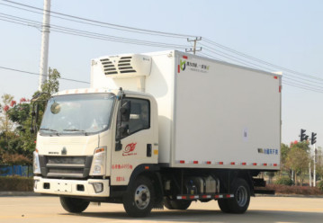 Used Cargo Trucks Loading Capacity 10m³ Refrigerated Truck 4×2 Drive Mode Left Hand Dirve HOWO Brand